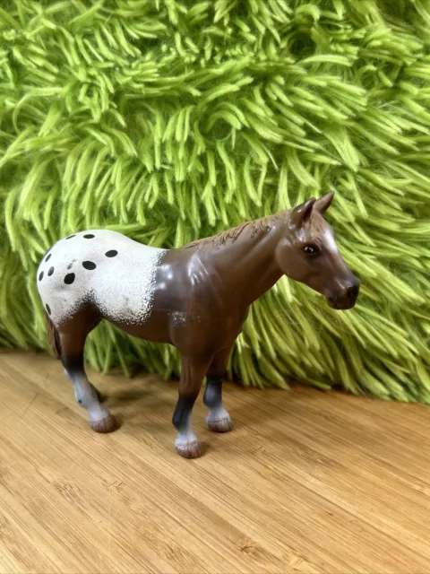 Schleich APPALOOSA STALLION Horse Figure 2002 Toy collectible 5" Long X 4" Tall