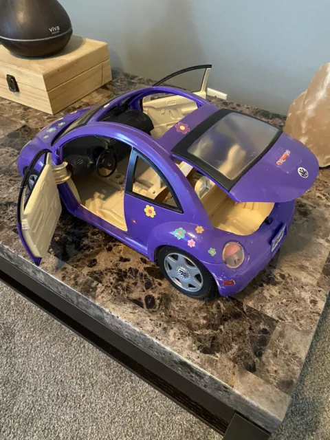 Vintage 2000 Barbie VW Volkswagon Beetle Car Piurple