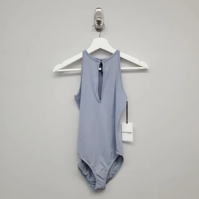 BETH RICHARDS BELLE One Piece Bathing Suit, Light Gray, Size XS NWTS ...