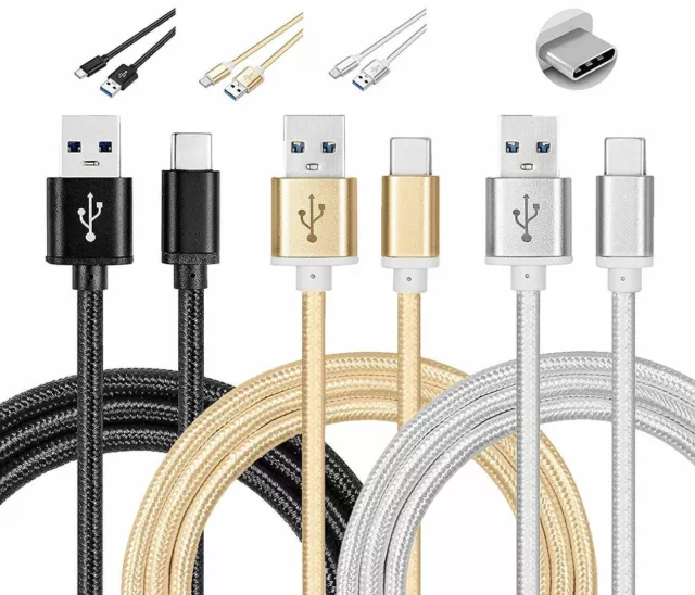 Câble USB Type C pour Samsung,Huawei, Xiaomi, OnePlus, Chargeur USB C Rapide 1M