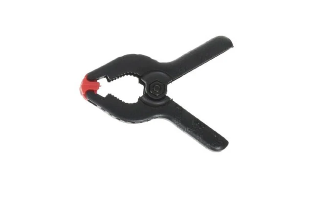 ~5~ 1" Heavy Duty Black Plastic Spring Clam