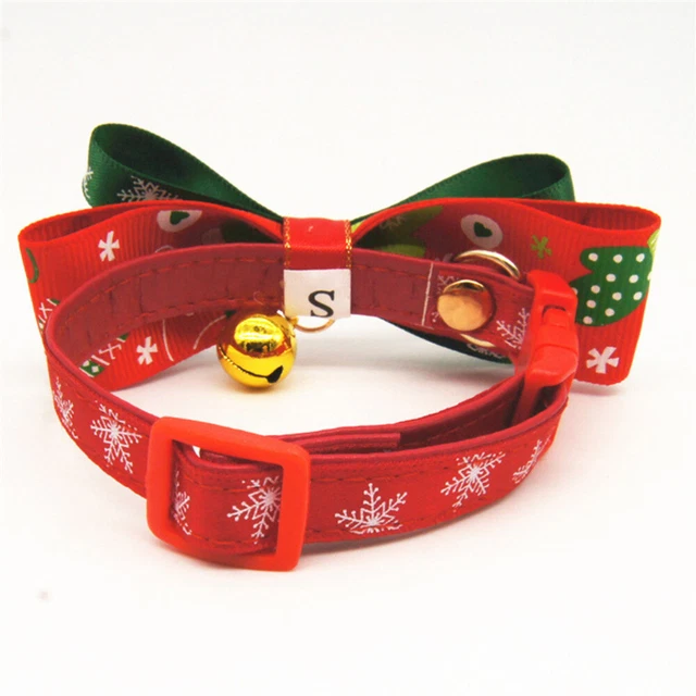 2pcs Welpen Kragen Weihnachten Glocke Hund Welpen Kragen Pet Kostüm Zubehör 3