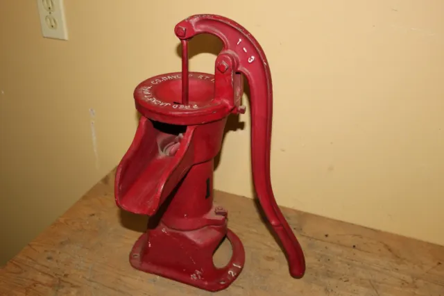 Antique Vintage Red Jacket 2 Cast Iron Farm Kitchen Well Water Hand Pump