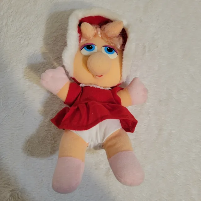 Vintage  McDonalds Baby Miss Piggy 1987 Stuffed Doll Animal Jim Henson Muppets