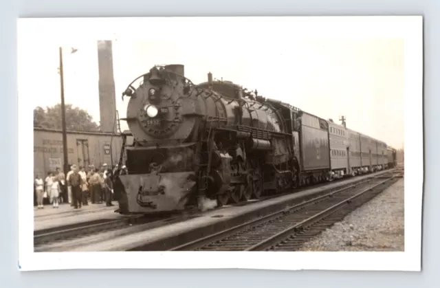 Photo Railroad Train Chicago Burlington Quincy 4-8-4 Steam Engine 3" x 5" 1960