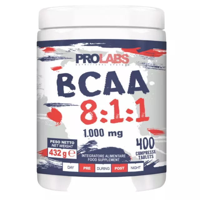 Prolabs BCAA 8:1:1 400 cpr Aminoacidi Ramificati 811 Extra Leucina + Vitamine