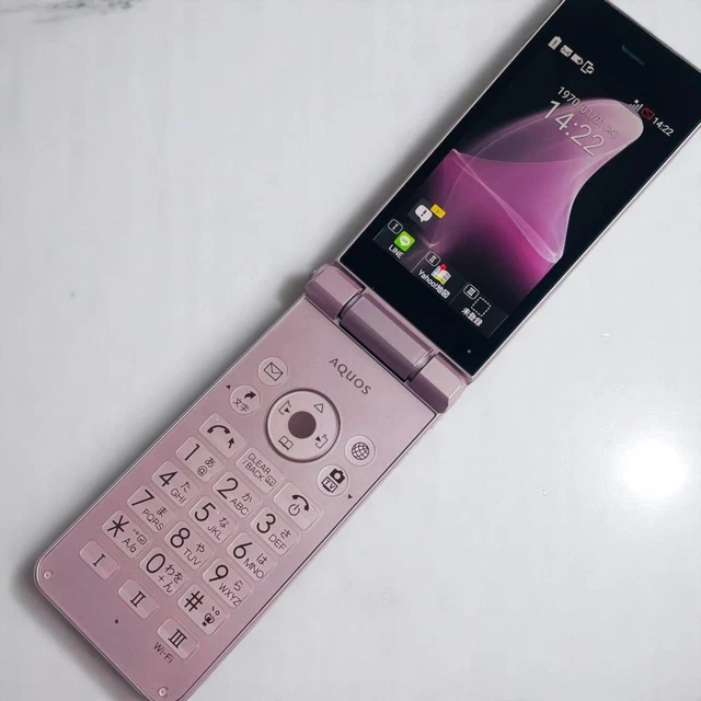 SHARP - 【美品】Softbank 601SH AQUOS 携帯電話 ピンク AQUOS 601SH ケータイ2 ピンク SIMフリー 中古 ガラケー 本体 美