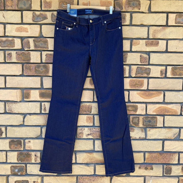 RM WILLIAMS JEANS Womens 32/33 Indigo Mid Rise Slim Fit Boot Leg