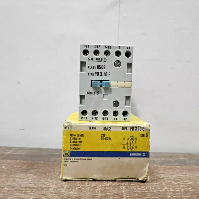 New Open Box | Square D 8502-Pd3.10E 20 Amp 4 Pole Contactor
