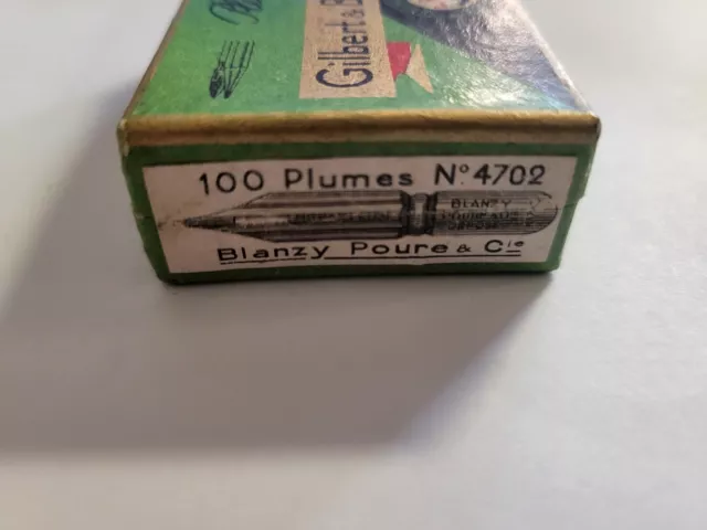 Boite de Plumes Gilbert Blanzy Poure N° 4702 Neuve Scellée 2