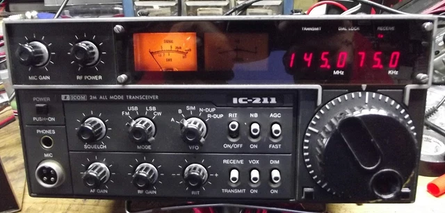 ICOM IC-211 ALL MODE VHF 144 MHz 2-METER HAM TRANSCEIVER SSB FM CW $146 ...