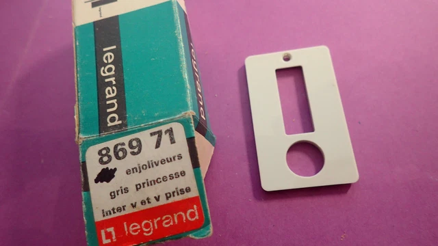 LEGRAND 068512 - Enjoliveur Prise HP double Titane Céliane