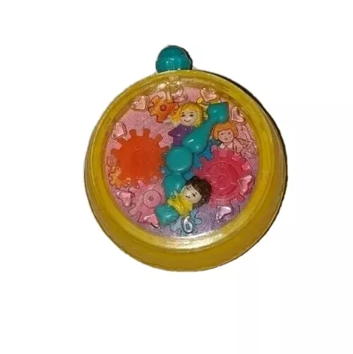 1994 POLLY POCKET Bluebird Toys Clock Gears McDonalds Dolls Attached to Hands