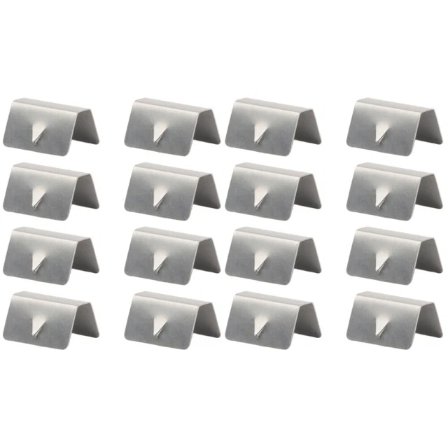 16 pz clip parabrezza in acciaio inox deflettori pioggia accessori auto