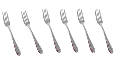 0,9 cm Forchetta da frutta in acciaio inox Forchetta da carne Forchetta da torta piccola Set Mini 5 pezzi per cocktail party Dinner Camping e altri articoli 12,8 