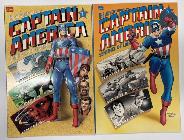 Captain America: Sentinel of Liberty #1 & #2 Marvel NM/VF