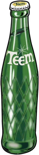 Teem Lemon Lime Soda Pop Bottle 48" Heavy Duty Usa Made Metal Advertising Sign