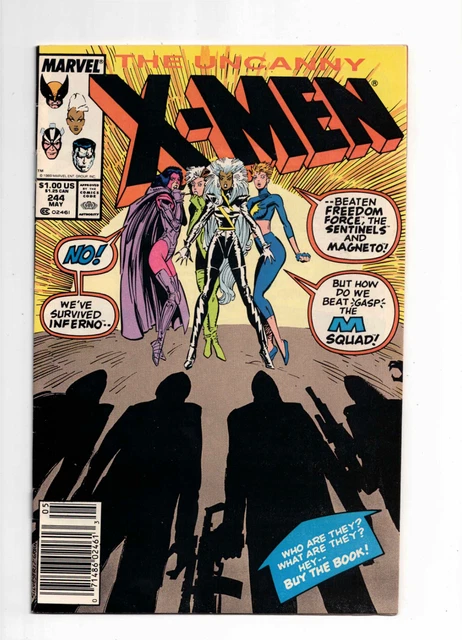 Uncanny X-Men #244 - 1st App of Jubilee Marvel 1989 Comics Newsstand