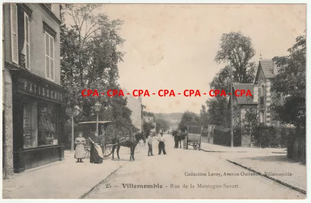 CPA VILLEMOMBLE (93) - Rue de la Montagne-Savart - 1906