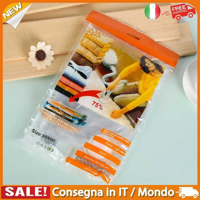 IT Space Saver Saving Storage Vacuum Seal Organizer Package Bag 60X50CM