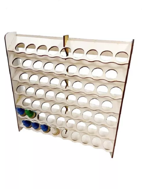 Wall module for 63 containers with a diameter of 25 mm, MDF 3 mm LMG WOH-1226