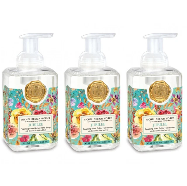 Set / 3 Michel Design Works Foaming Hand Soaps Floral Jubilee