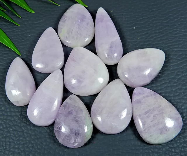 227Cts. AA++ Natural Pink Kunzite Pear Cabochon Loose Gemstone 12 Pcs Lot A945