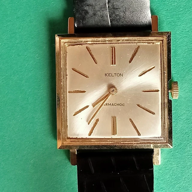 Montre Kelton Armachoc Mécanique Vintage - Boîtier Acier - Cadran Blanc - Homme - Occasion