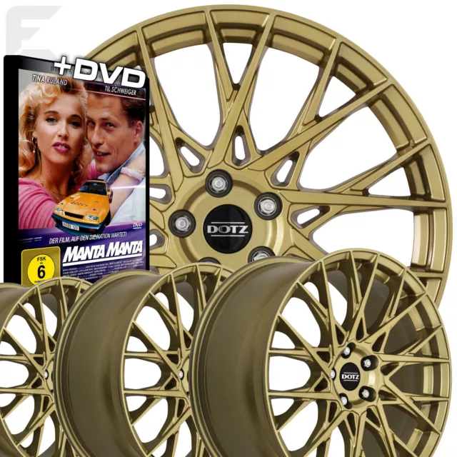 Alufelgen Satz für Opel Astra H GTC in 19 Zoll Fuji gold Räder 8x19 ET40.. +DVD