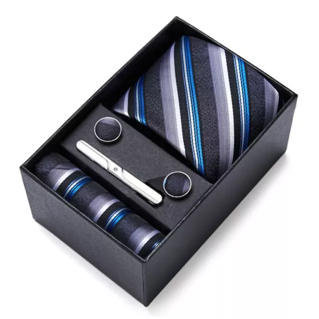 Classic Necktie Business Handkerchief Shirt Accessories Tie Clip  Men