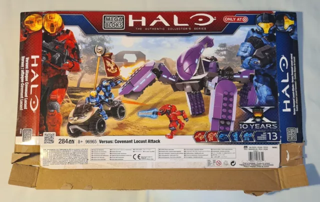 Mega Bloks Halo Versus: Covenant Locust Attack Set 96965 Incomplete, Read Desc.