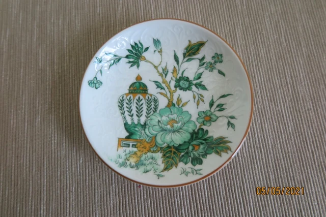 Staffordshire Kowloon - Knochen Porina Pin Schüssel - Grüner Look