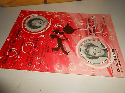 Spartito Musica Qua Qua te quiero Dolce Notte C.A.Rossi Milano editore 