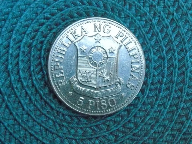 Philippines 5 PISO 1975 en nickel Président Marcos