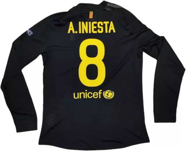 FC Barcelona 11-12 Andres Iniesta Player Issue Away Nike Shirt