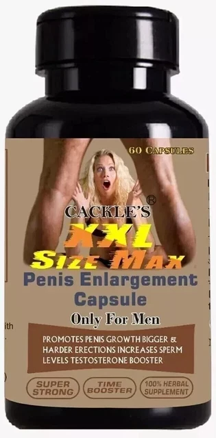 Capsules Agrandissement Pénis XXXL Gain 12+ Pouces - 60 Gélules Ayurvédiques - Ashwagandha - Neuf