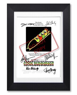 Cool Runnings Movie Cast Signed Poster Print Photo Autograph 1993 Film Gift