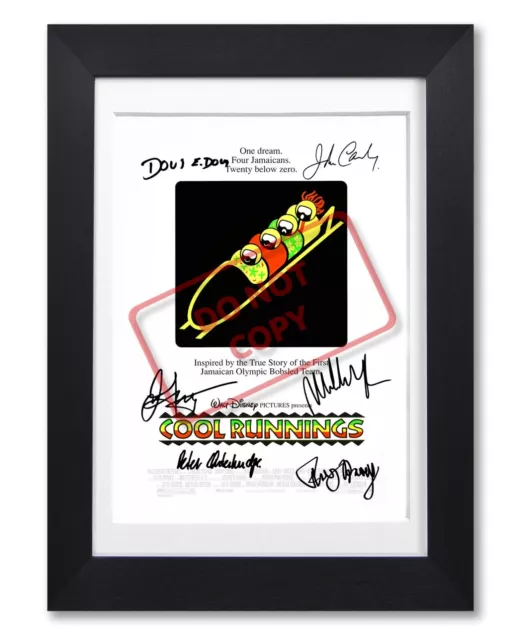 Cool Runnings Movie Cast Signed Poster Print Photo Autograph 1993 Film Gift