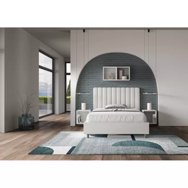 Letto Agueda 120x190 senza rete bianco 3