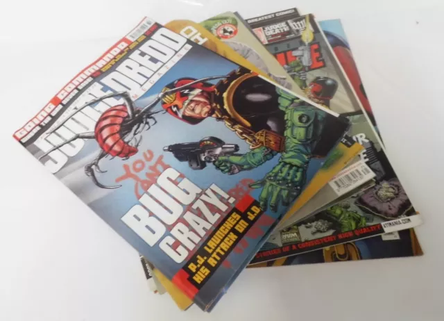 Judge Dredd Comic Job Lot X9 Cg L28