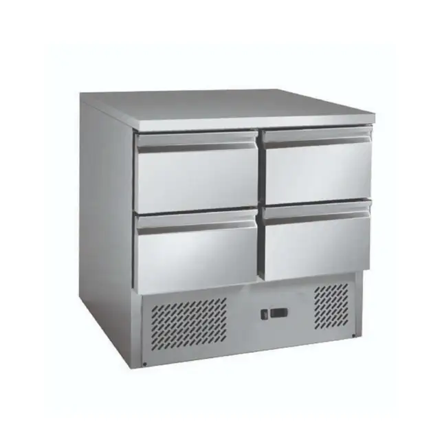 Stainless steel 4 Drawers Compact Workbench Fridge - GNS900-4D GRS-GNS900-4D