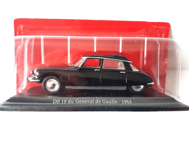 Citroën DS 19 du General de Gaulle - 1963 en boite blister 1/43 .