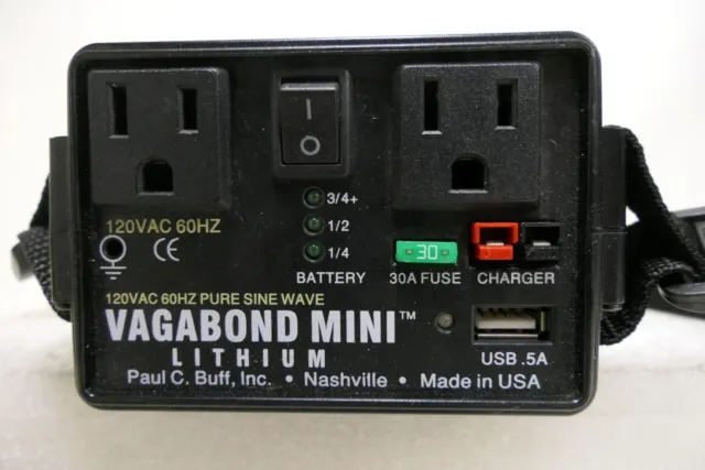 Paul C. Buff: Vagabond Mini Lithium Pack (120VAC model) Charge ~ FREE SHIPPING
