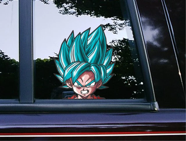 KID GOKU GT Blue Peeker Peeking Vinyl Car Decals Anime Stickers Dragon ...
