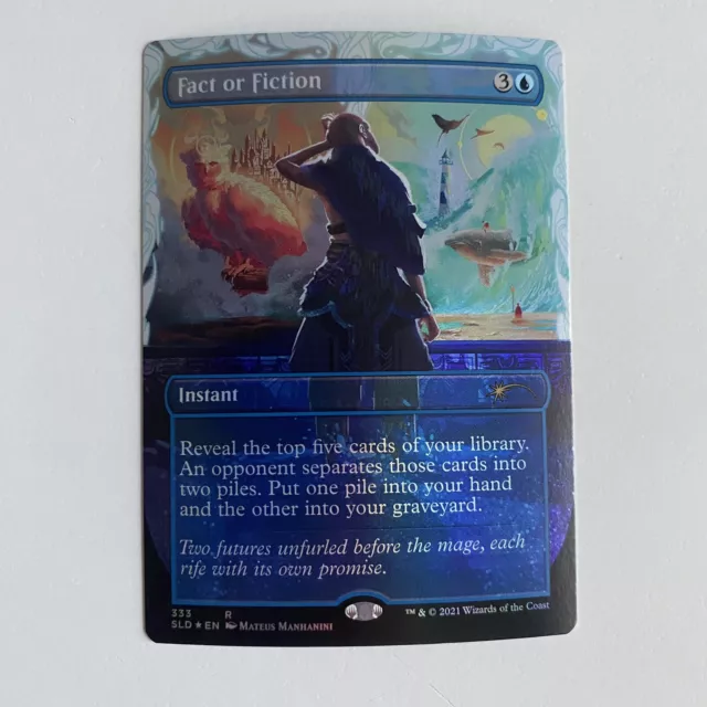 Fact Or Fiction (333) *FOIL* SECRET LAIR: Far Out, Man MT/NM MTG Combined Ship