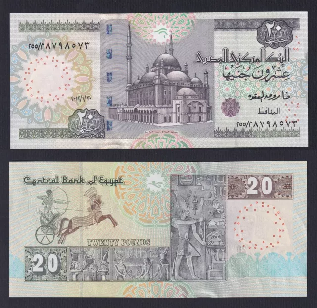 Egypte 20 Pounds 2012 P 65h Fds / UNC A-03