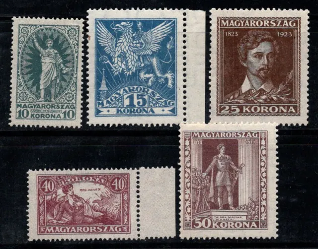 Ungarn 1923 Mi. 369-373 Postfrisch 100% Sandor Petofi, KULTUR