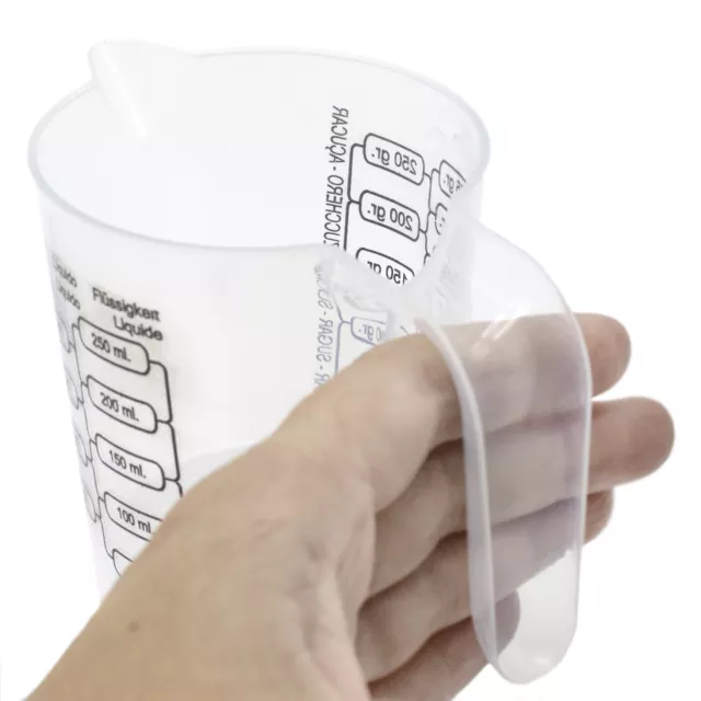 Jarra medidora plastico 250 ml Transparente 3