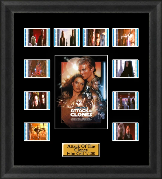 Backlight Star Wars Attack Of The Clones (2002) Film Cell Memorabilia Backlit