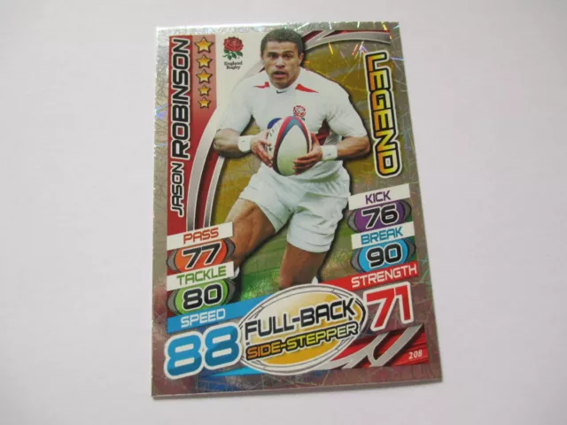 2015 Topps Rugby Attax [England] - #208 Jason Robinson Legend Card - England